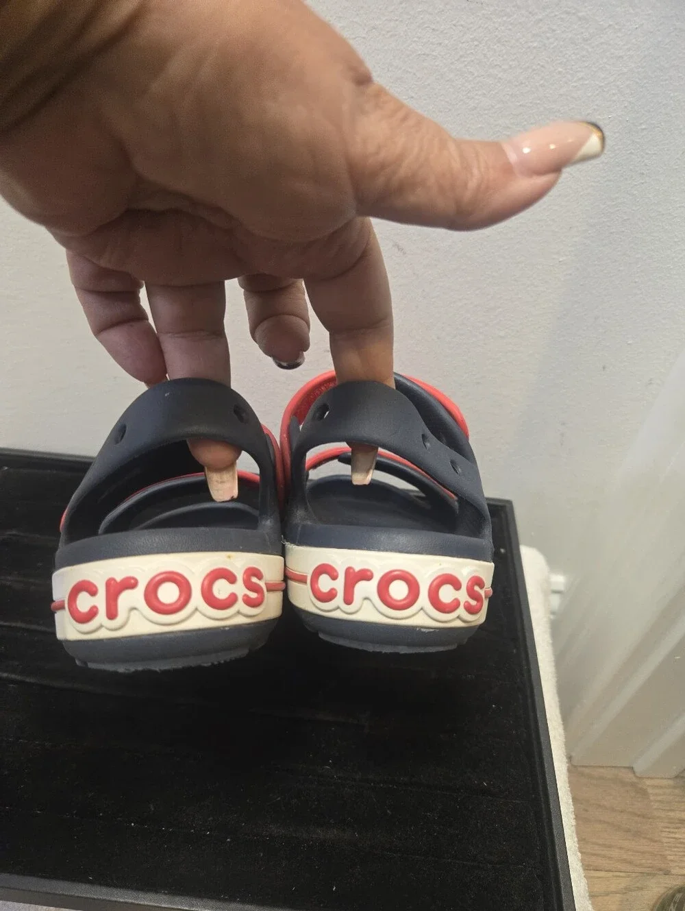 Kids Navy and Red Comfort Sandals